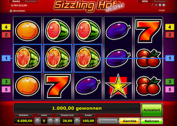 Sizzling Hot Dluxe Online Slot